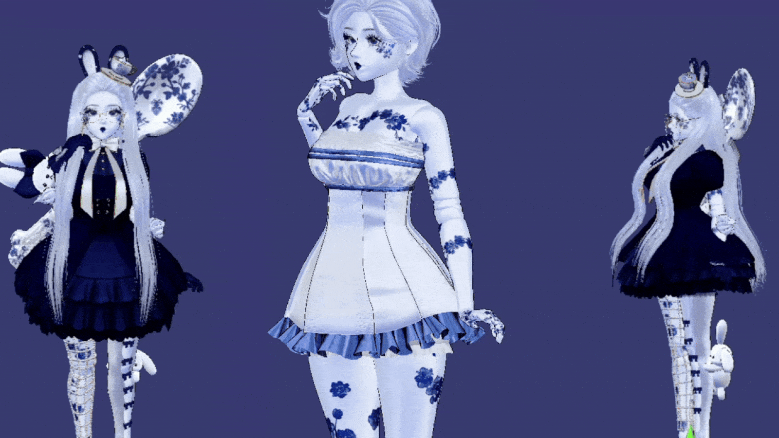 ♡ CAMILLE ♡ | VRCFT | Genderfluid Tea Party Doll | PC & Quest | VRChat Avatar