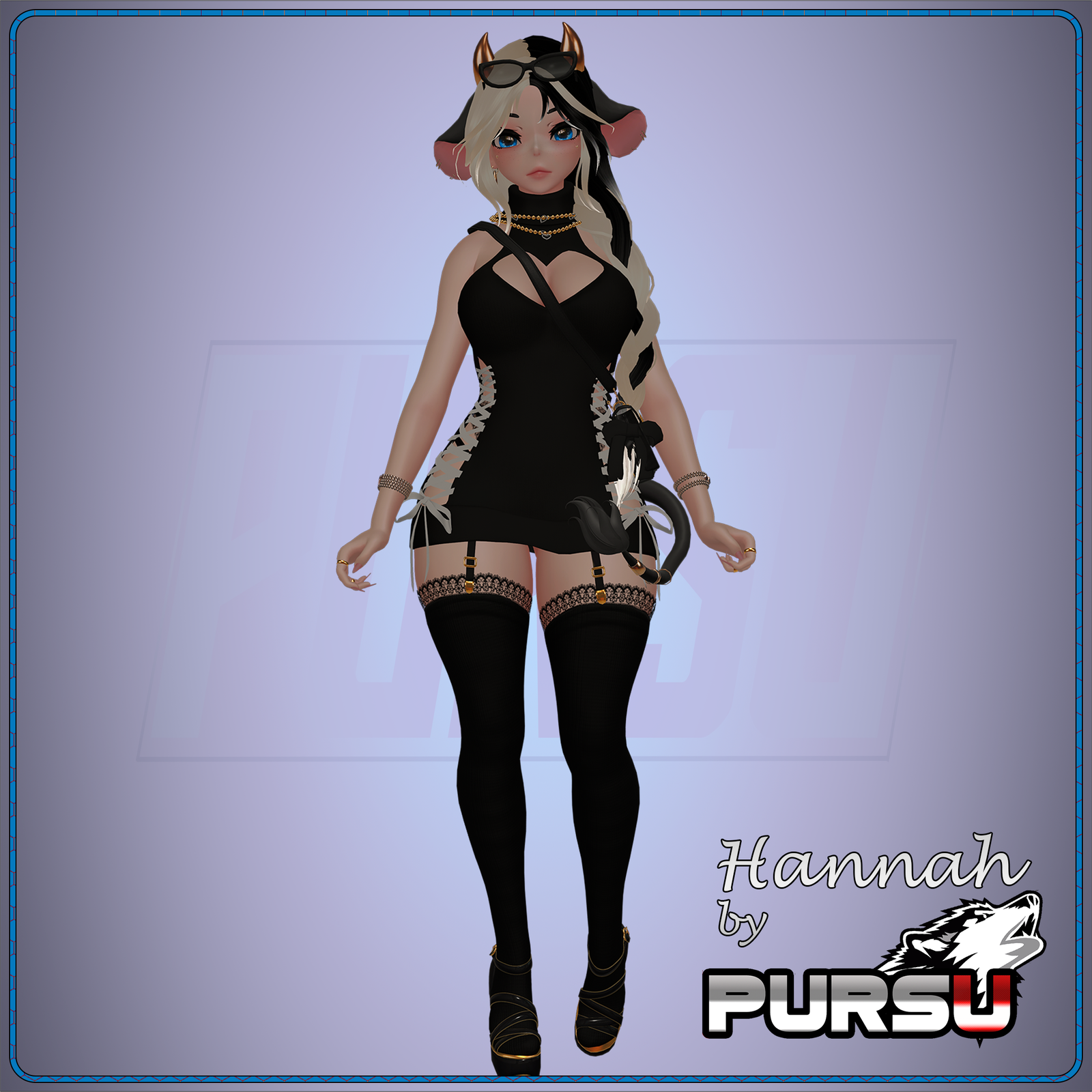 Hannah VRChat Avatar (Optimized Version Included Free)