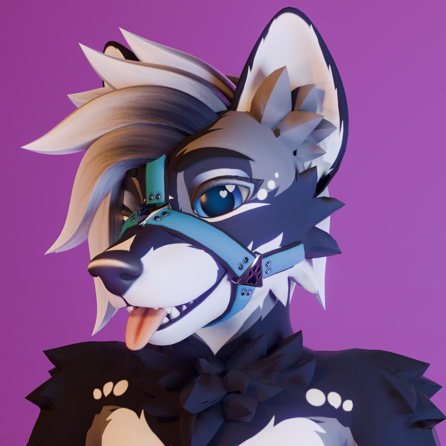 Astrawolf Muzzle, Blindfold, and Gag