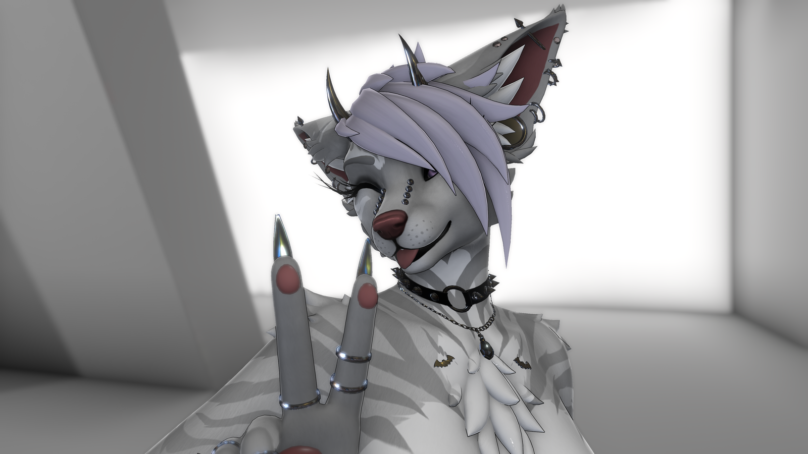 Striped Yeen - Foxipaws Nebula Textures - White