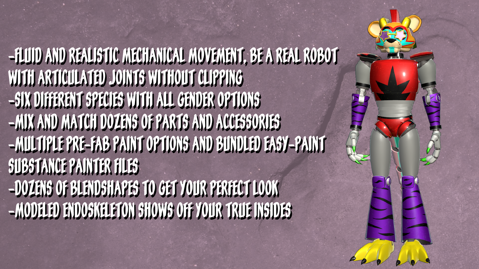 Party Animal Animatronic VRChat Avatar Base