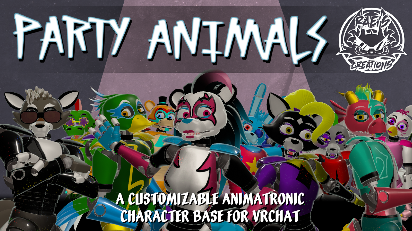 Party Animal Animatronic VRChat Avatar Base