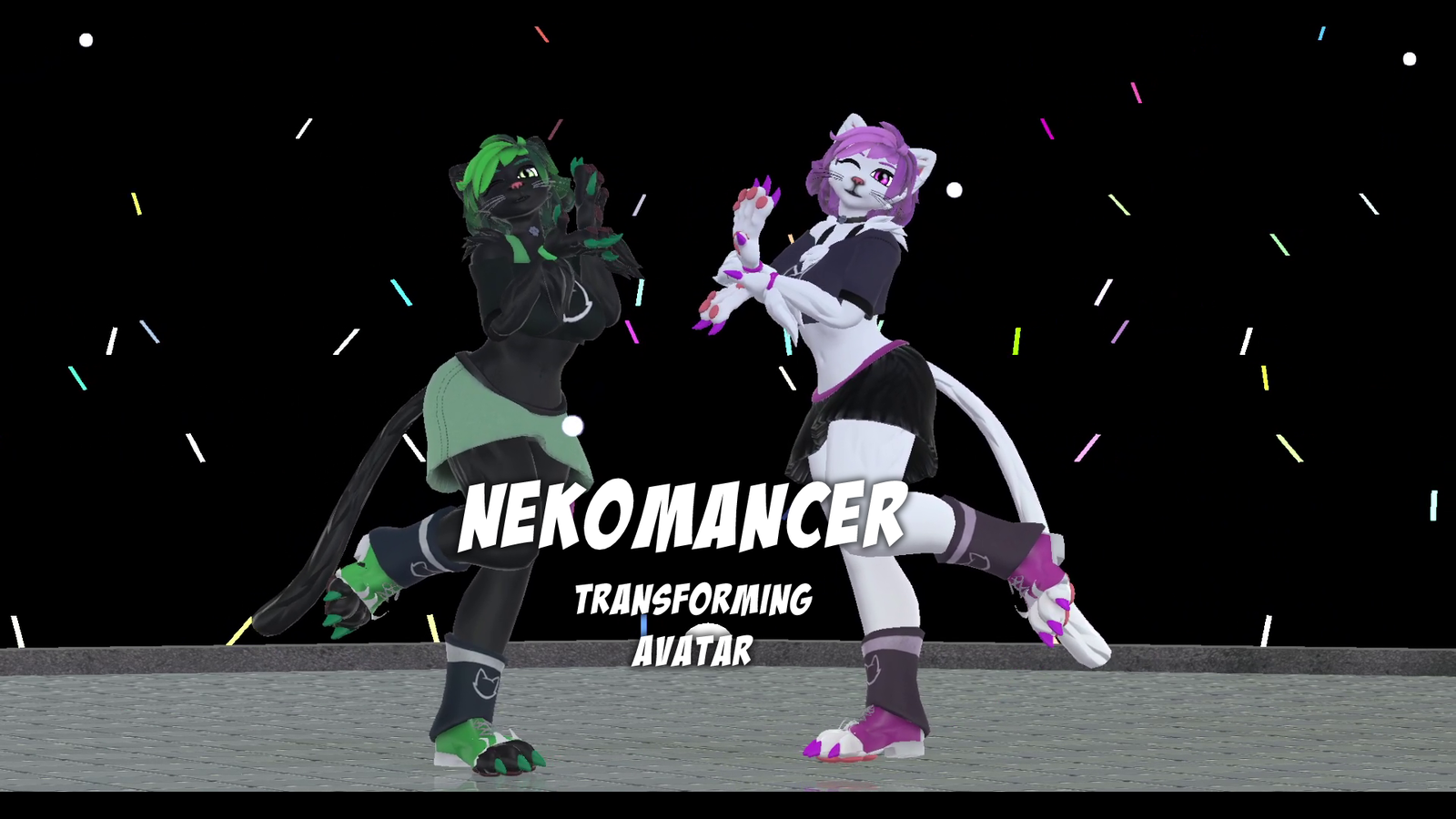 Nekomancer - Transforming Werecat VRChat Avatar