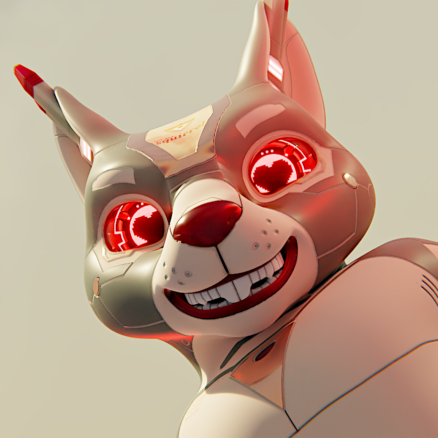 Cyber-Squirrel VRChat Avatar