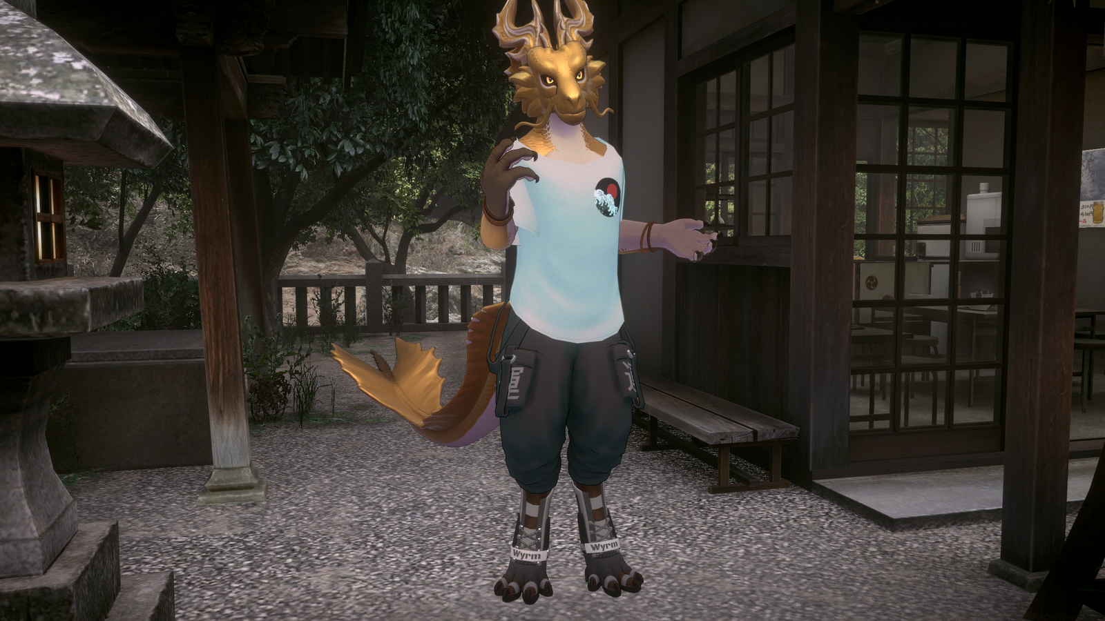 Gilded Guardian Techwear Outfit