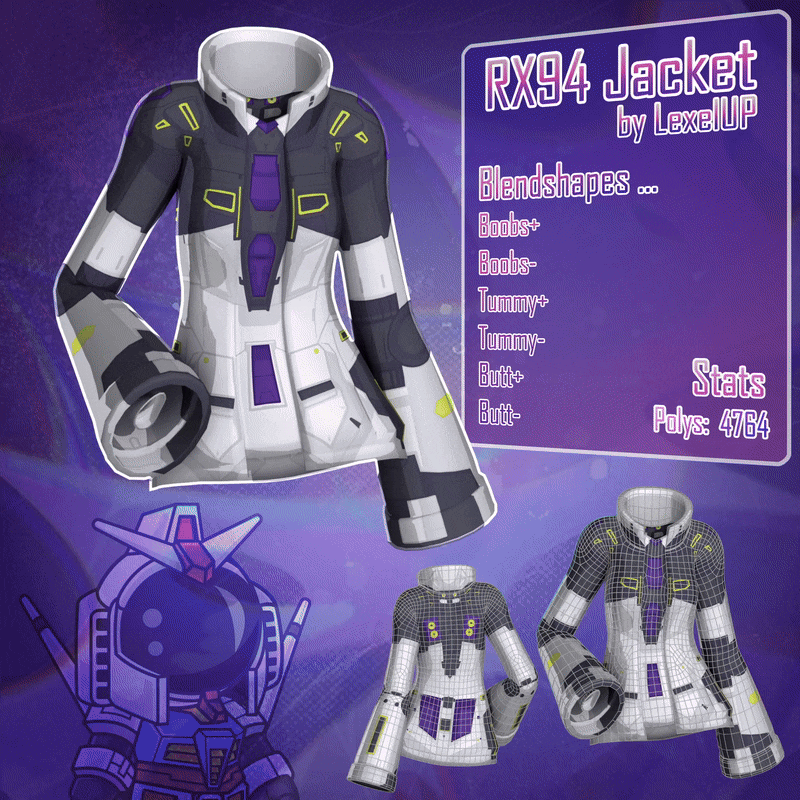 Gundam RX94 Jacket | Personal & Commercial