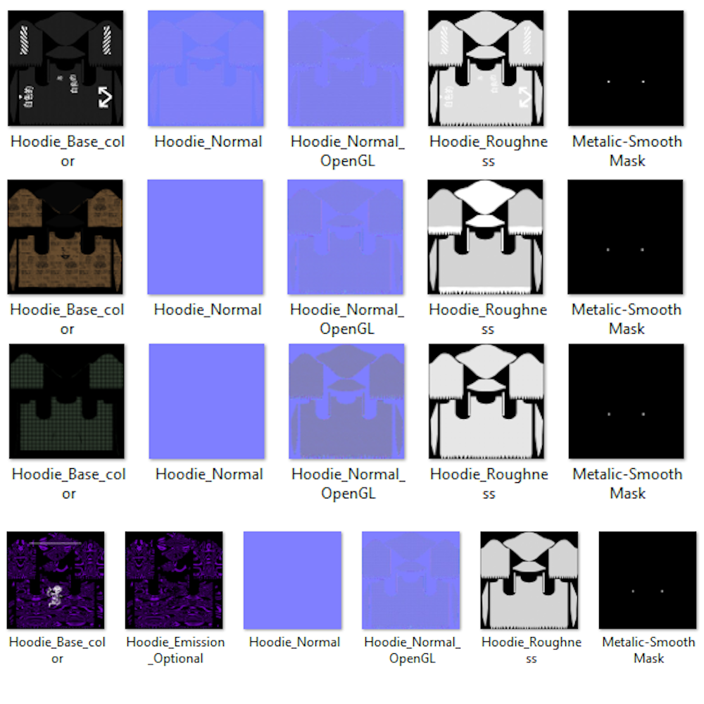 Morghus Hoodie Textures