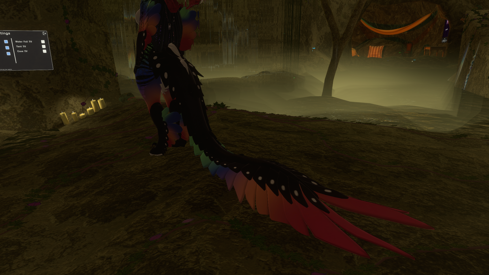 Split Feathered Tail