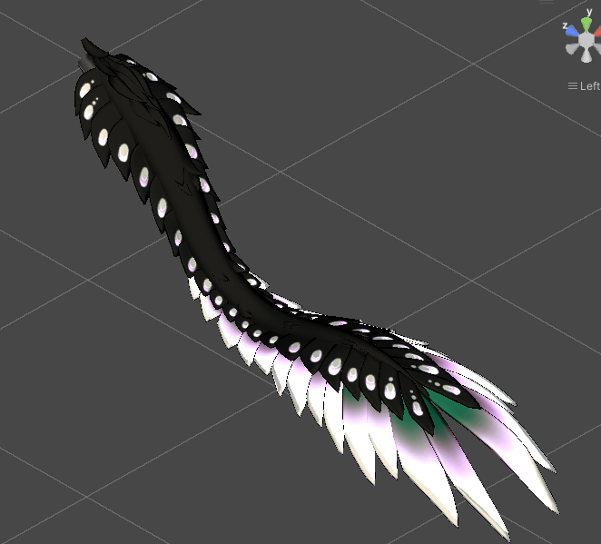 Split Feathered Tail