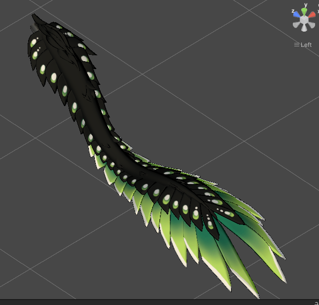 Split Feathered Tail