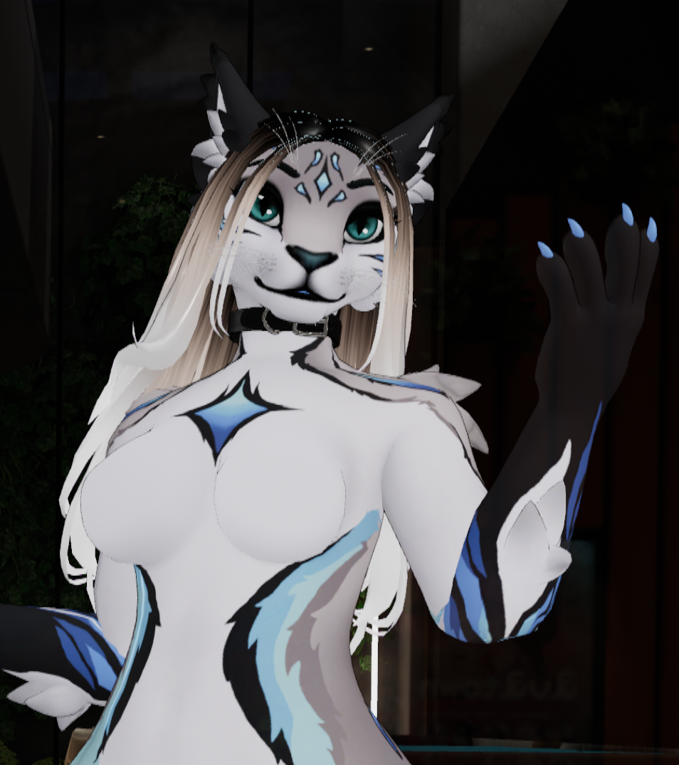 FIRE - Winterpaw Feline VRChat Avatar Texture