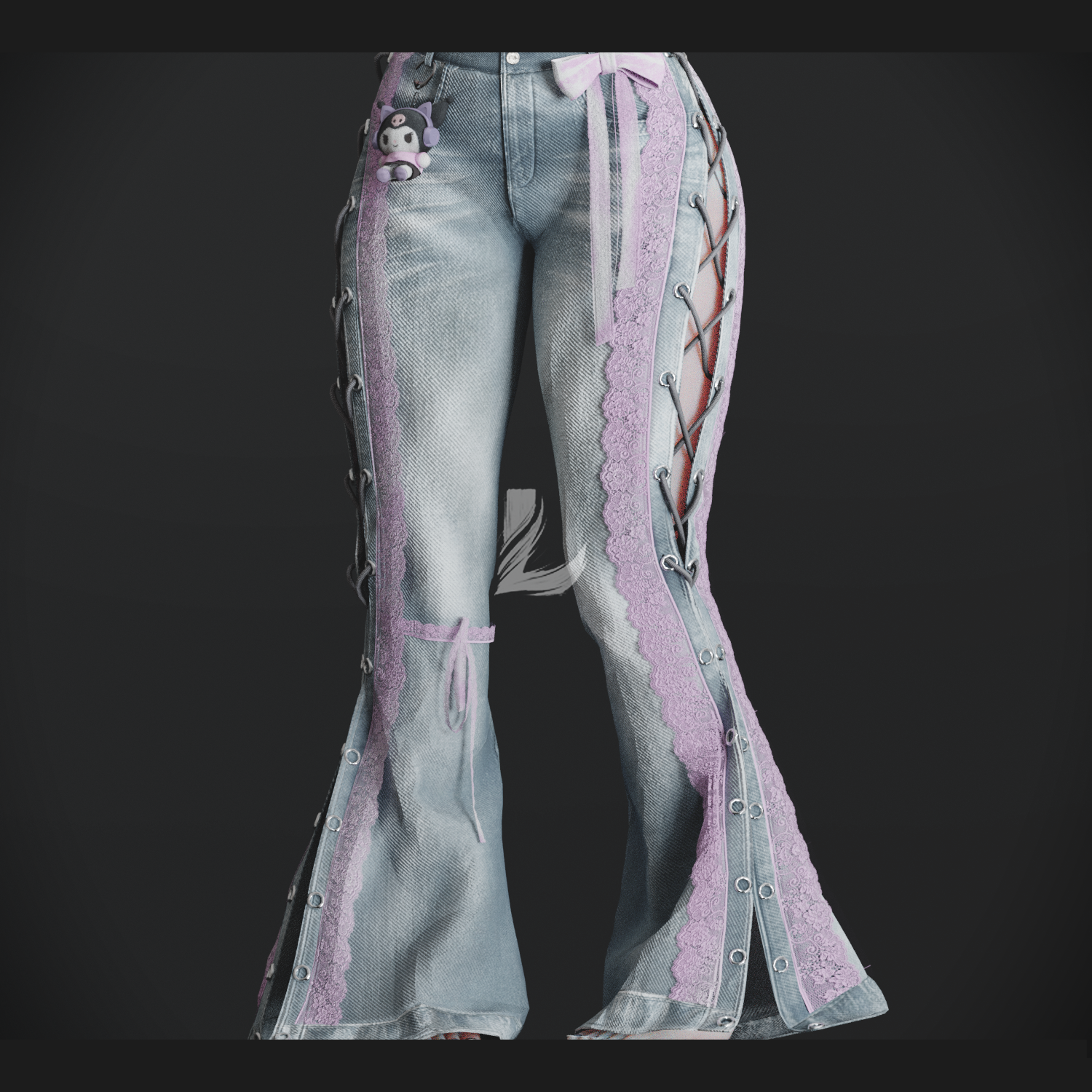 Y2K PANTS + KEYCHAIN (Personal and commercial)