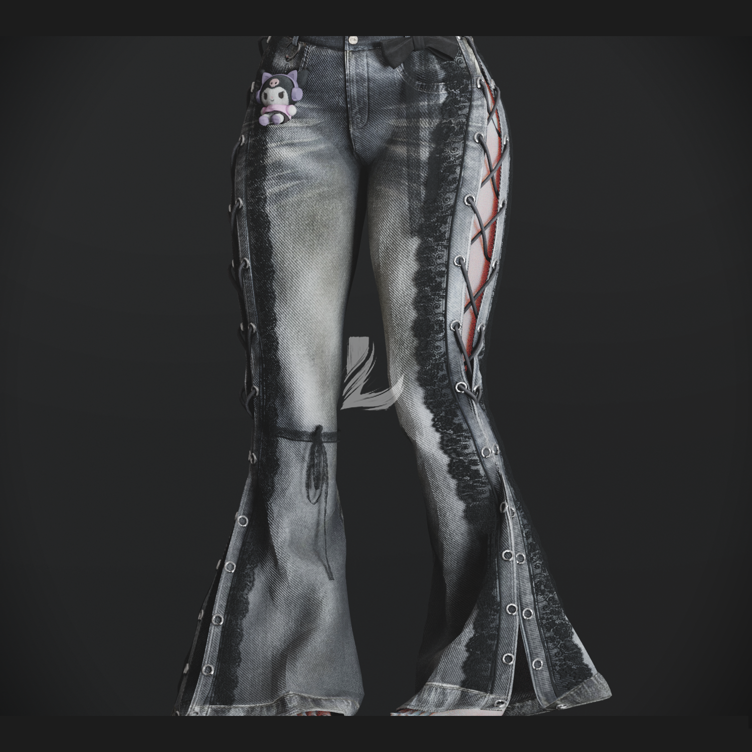 Y2K PANTS + KEYCHAIN (Personal and commercial)