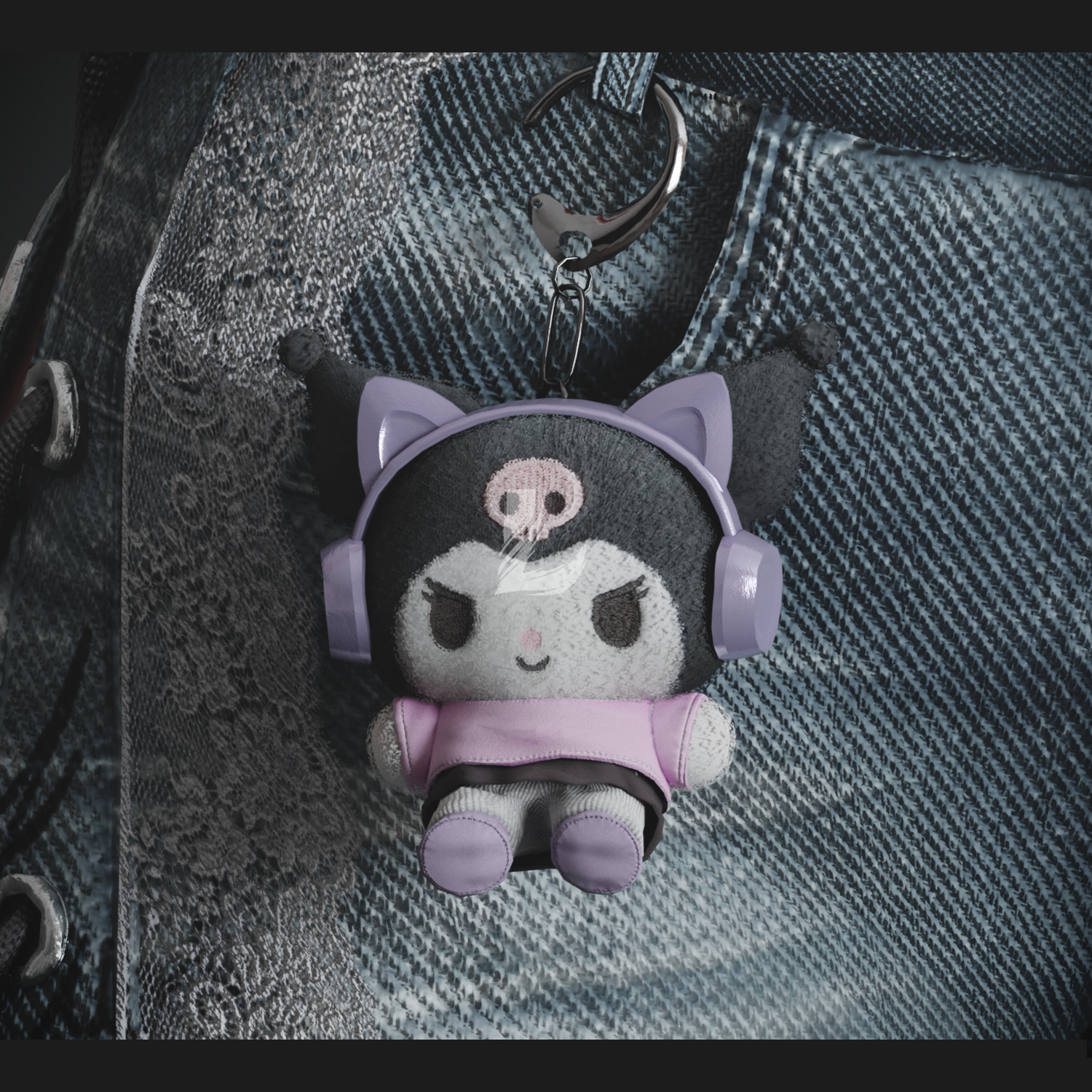 Y2K PANTS + KEYCHAIN (Personal and commercial)