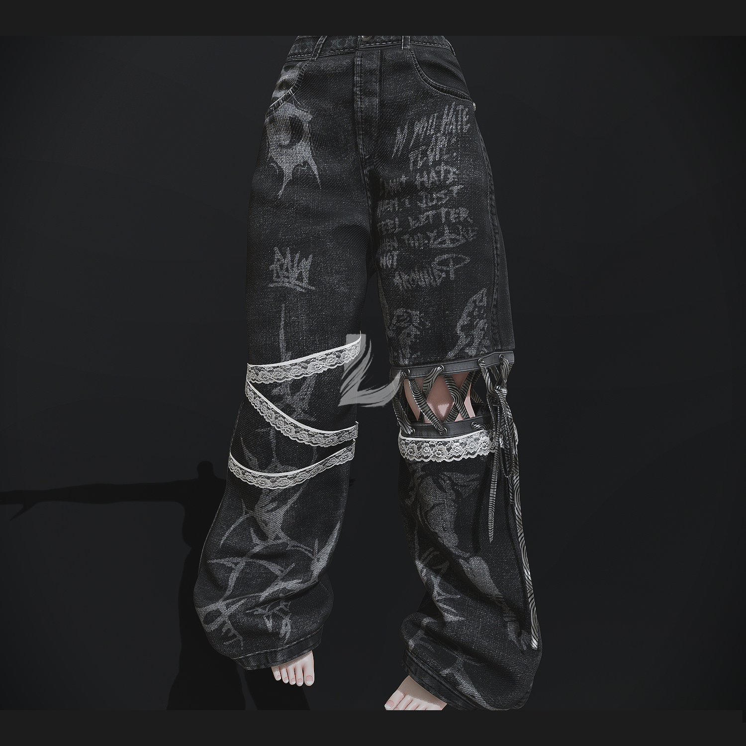 CUTE BAGGY JEANS (Personal and Commercial)