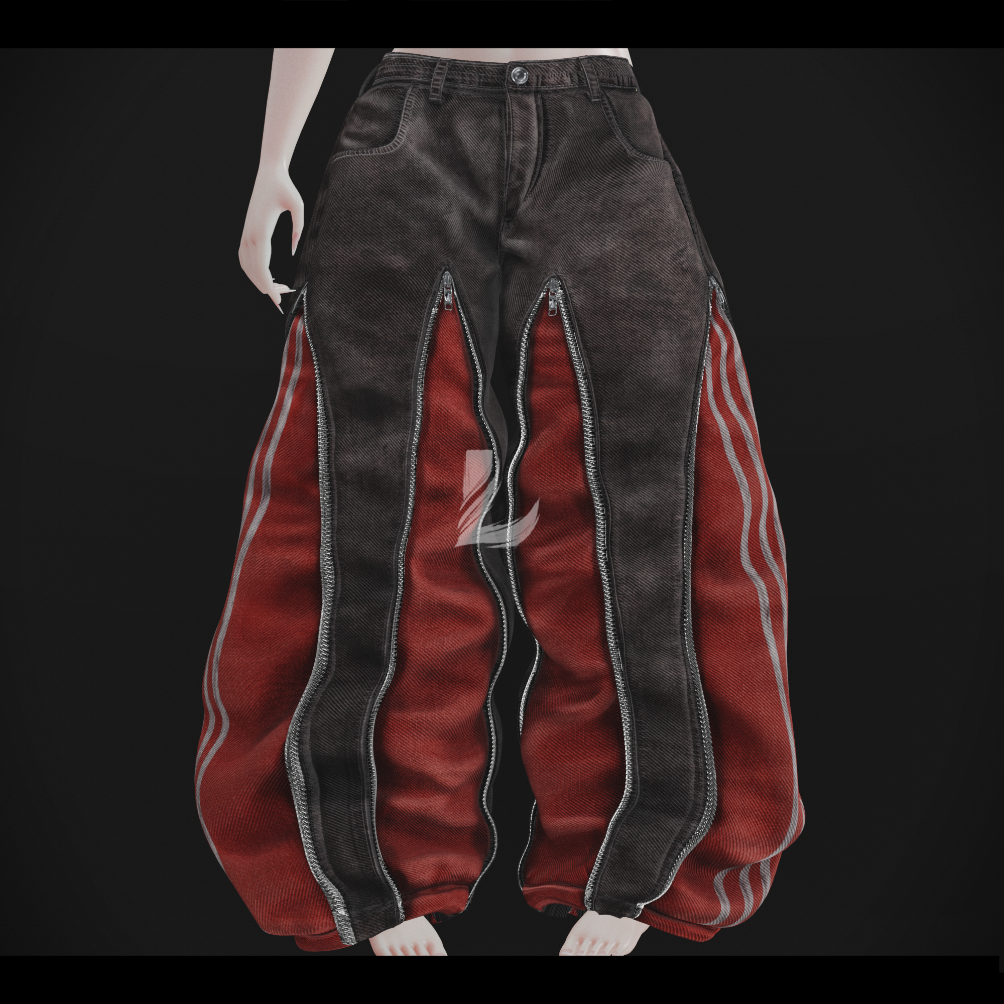 ZIPPER JEANS (Personal and commercial) by Lesh - Jinxxy