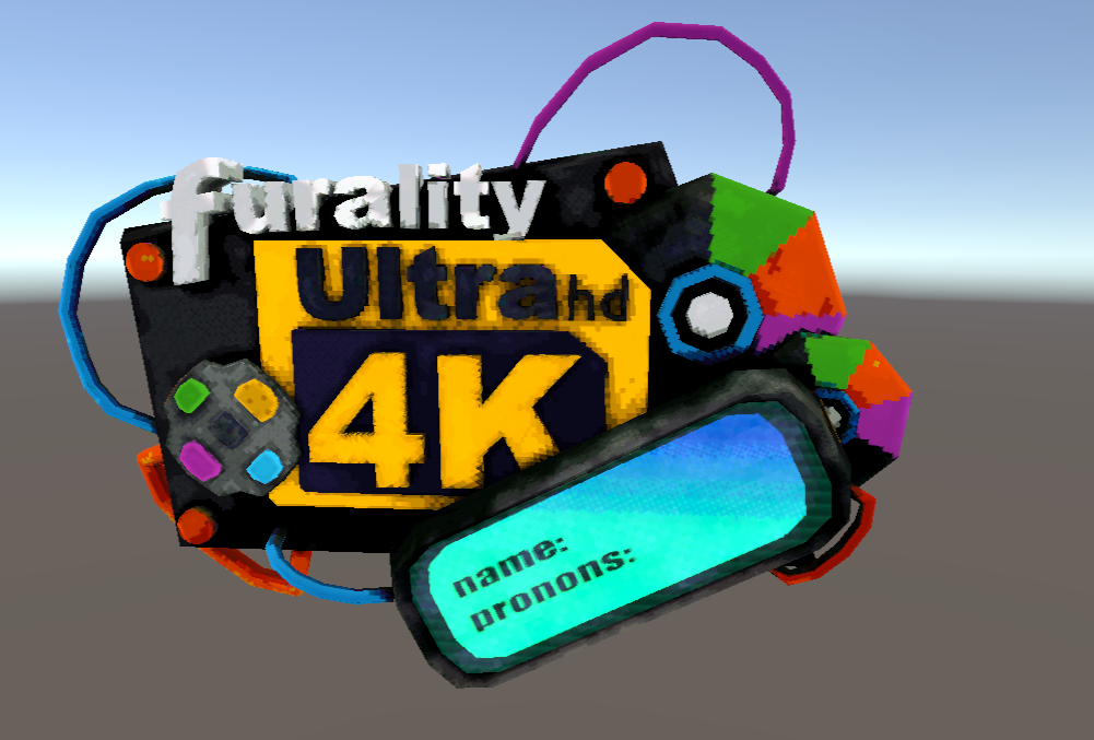 Furality ultra hd 4k custom badge (pc badge/pc avatar)
