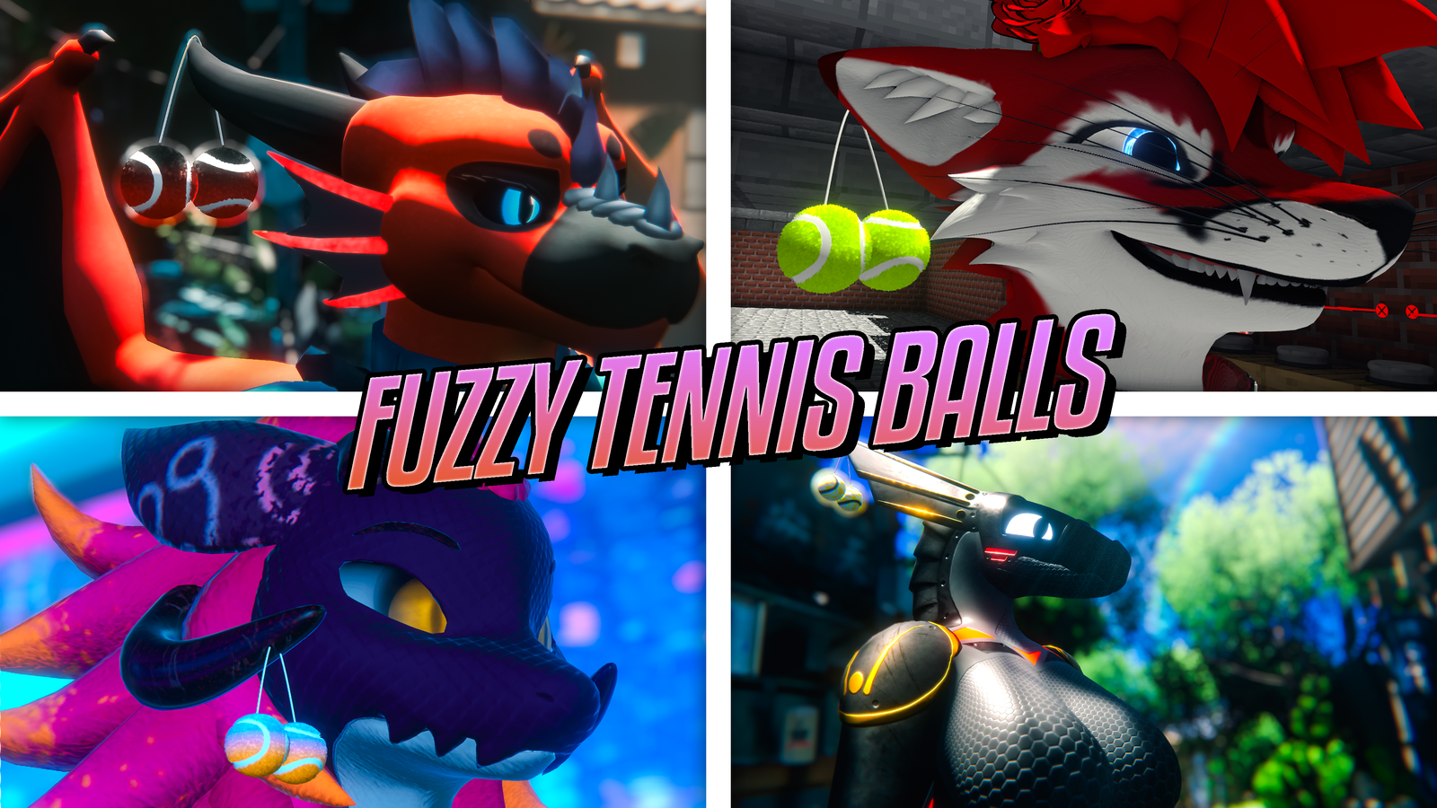 Fuzzy Tennis Ball Accessory