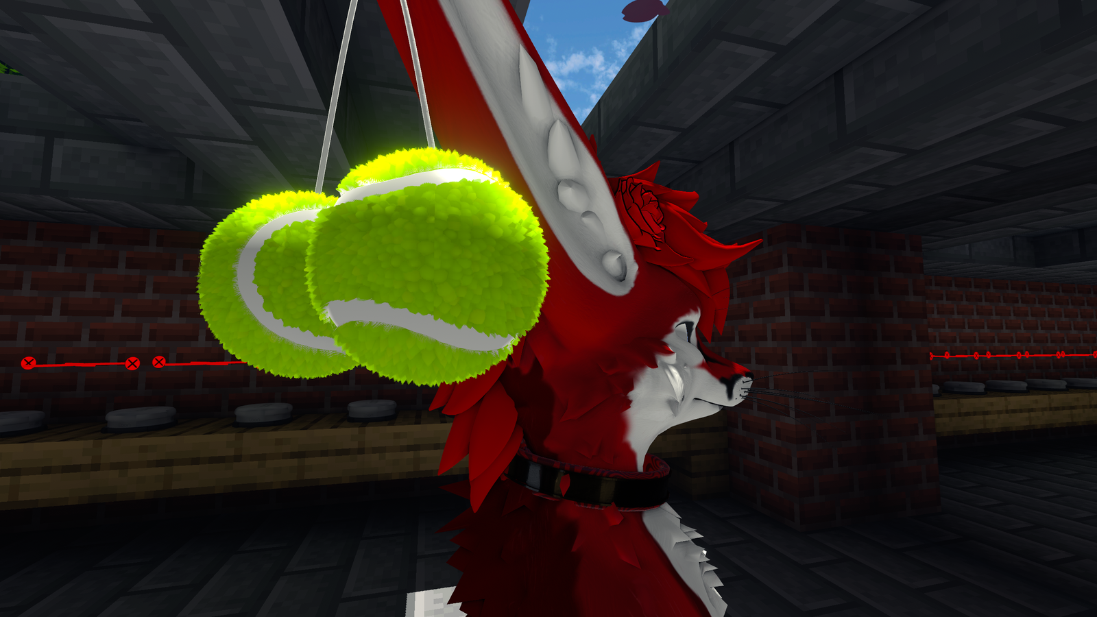 Fuzzy Tennis Ball Accessory