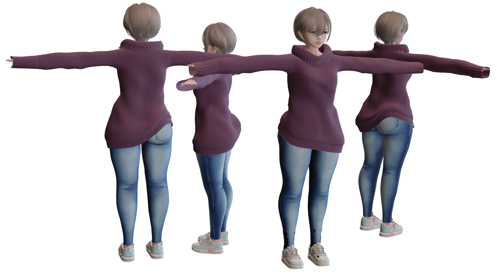 Free oversized turtleneck sweater