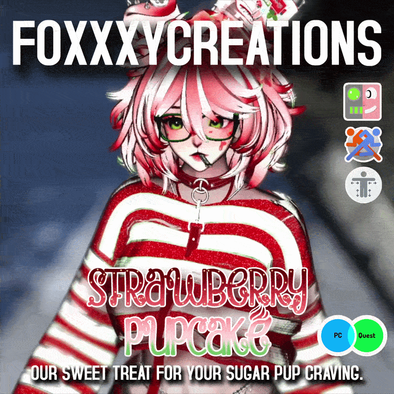 [PC | QUEST] Strawberry Pupcake (GoGo, SPS, PCS, Face Tracking)
