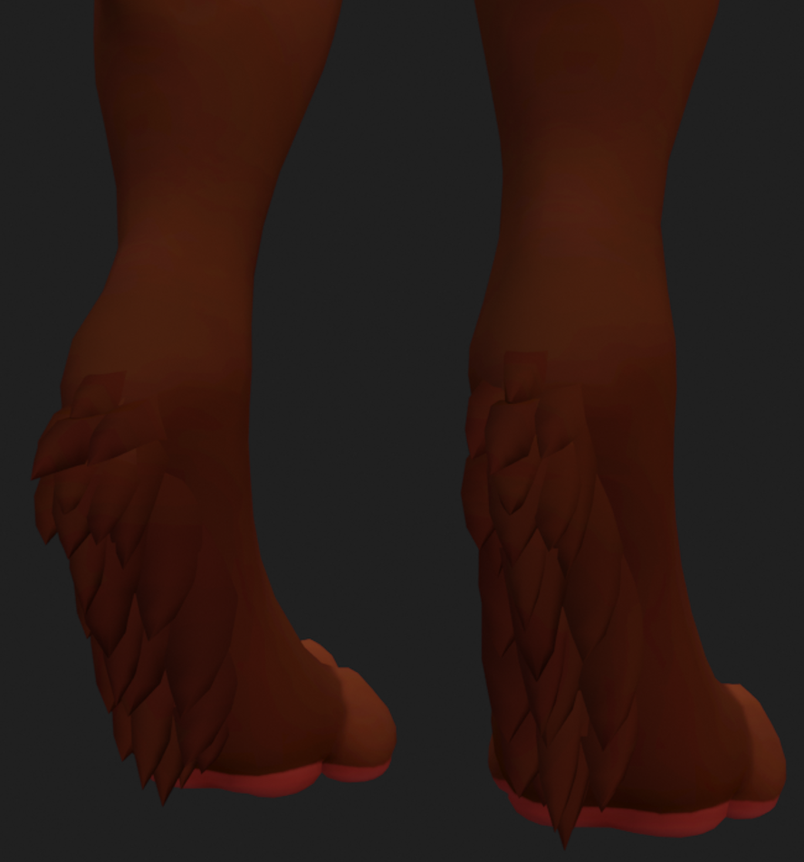 Hyenid Ankle Floof (VRCFURY)