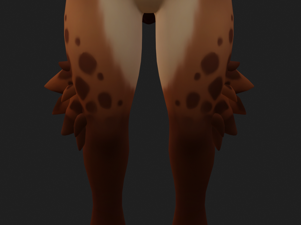 Hyenid Knee Floof (VRCFury)