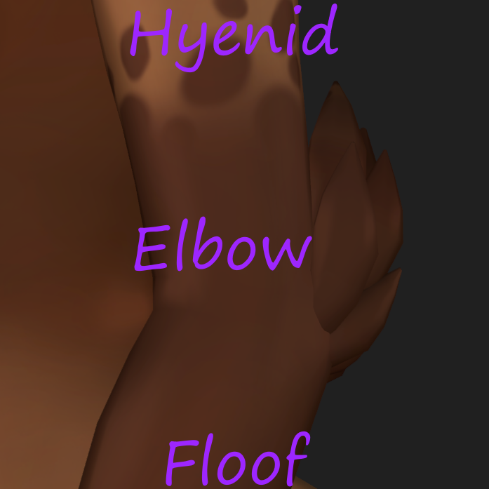 Hyenid Elbow Floof (VRCFURY)