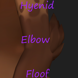Hyenid Elbow Floof (VRCFURY)