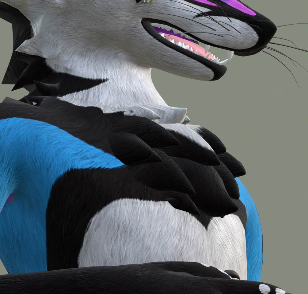 Rexouium / Magpie Small Chest Floof (VRCFURY)