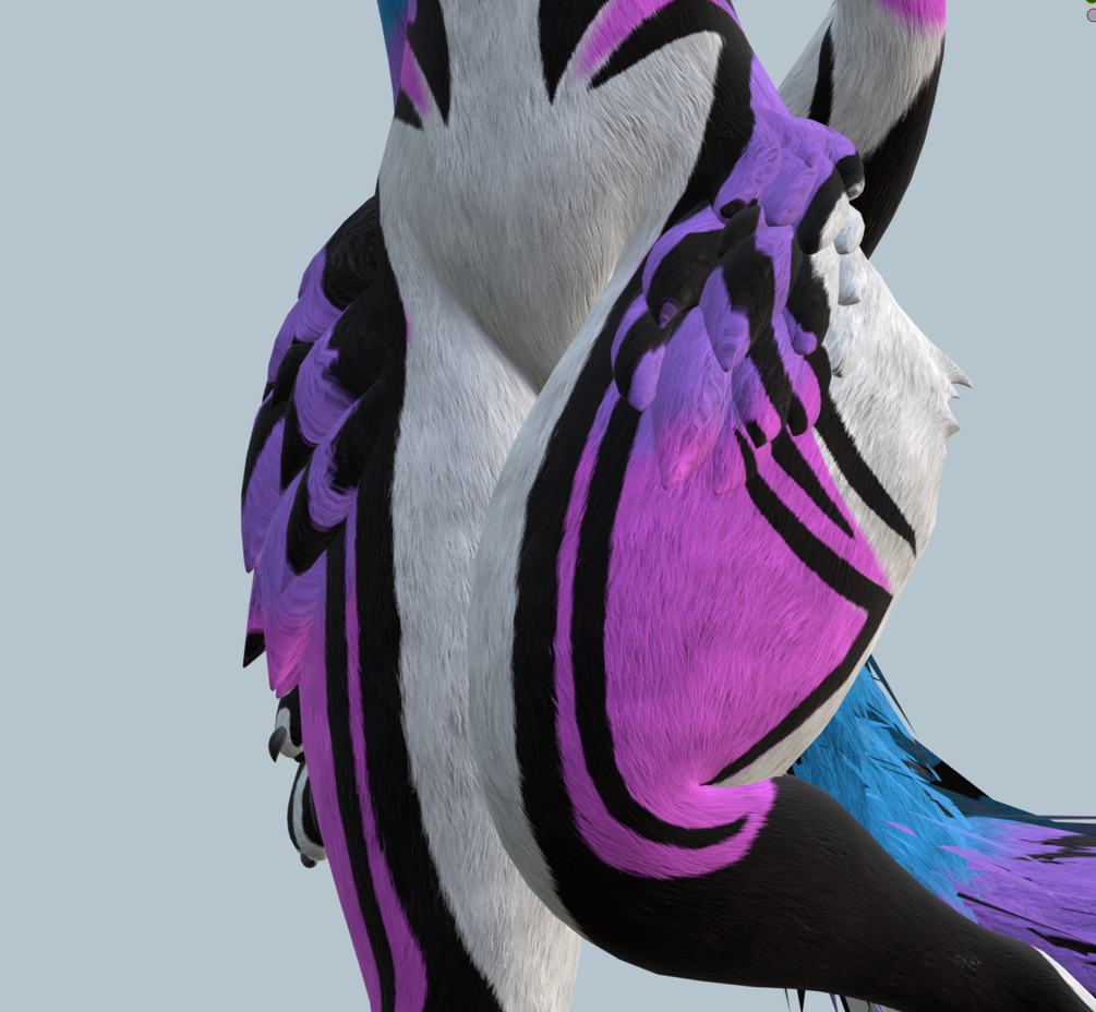 Magpie N Rex Thigh Floof (VRCFURY)