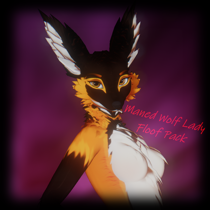  Maned Wolf Lady Floof pack (25% OFF FIRST 5  PURCHASES use code " MANED25OFF ")
