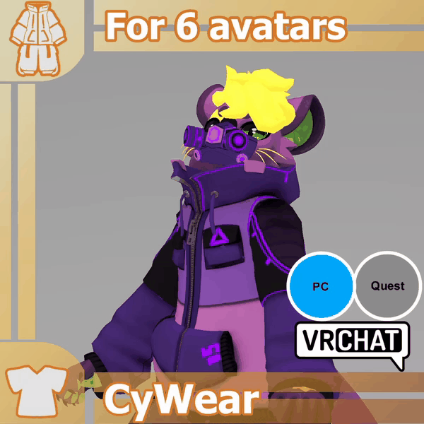 CyWear  (Pupper / Mayu / NovaBeast / Lumistera / Goobastera / Fluffgan)