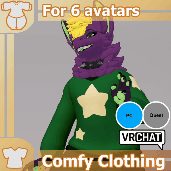 Comfy Clothing  (Pupper Mayu Vulper Regulus Fluffgan )