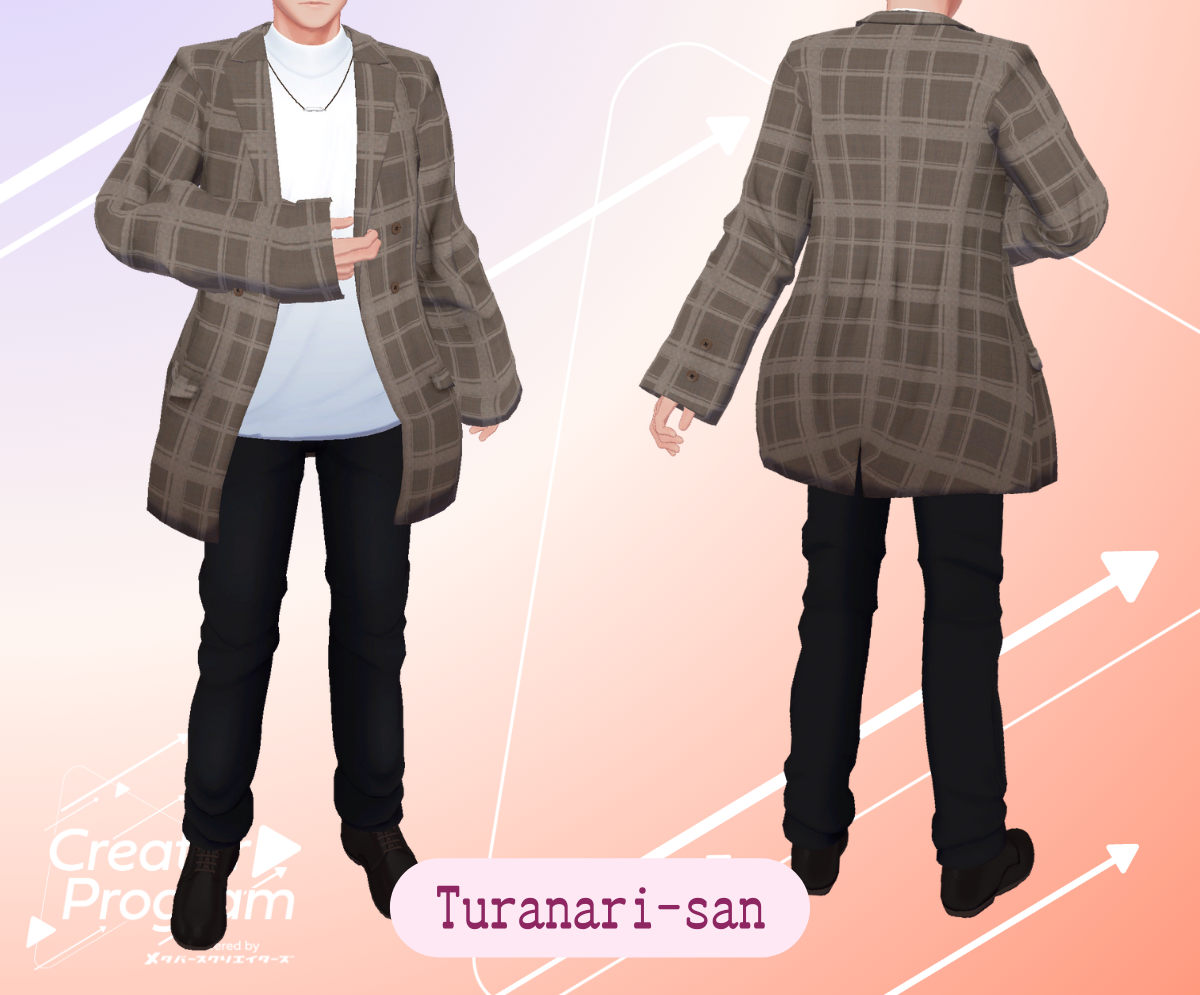 Spring Check Oversize Jacket (Fullset)