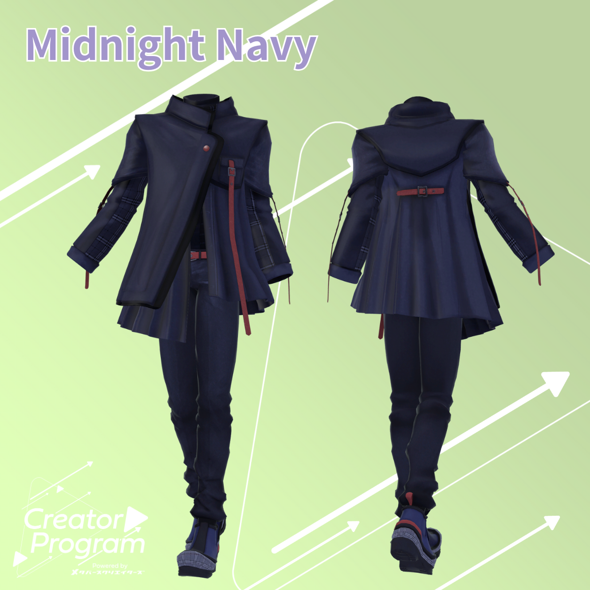 Asymmetry Pleats Coat Outfit (3 colors included)