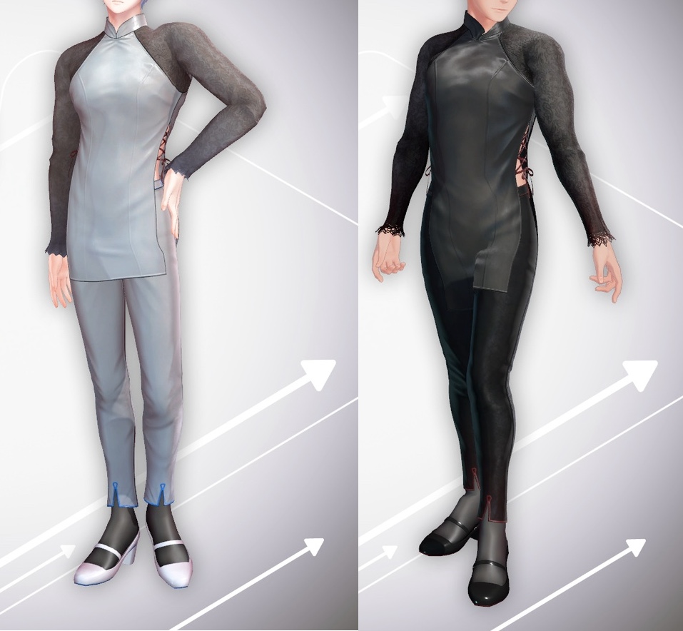Eastern Song (Ao Dai-inspired satin Eastern-style outfit)