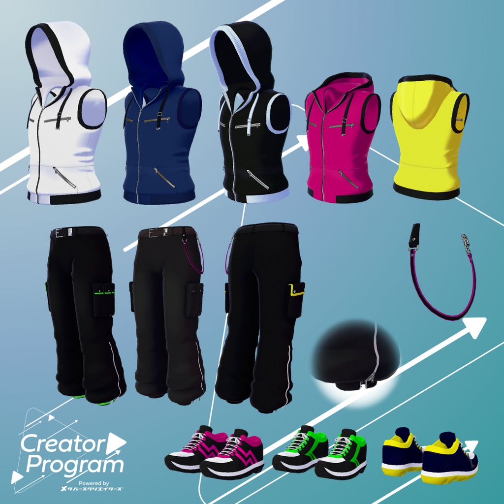 Sleeveless Hoodie (full body set)