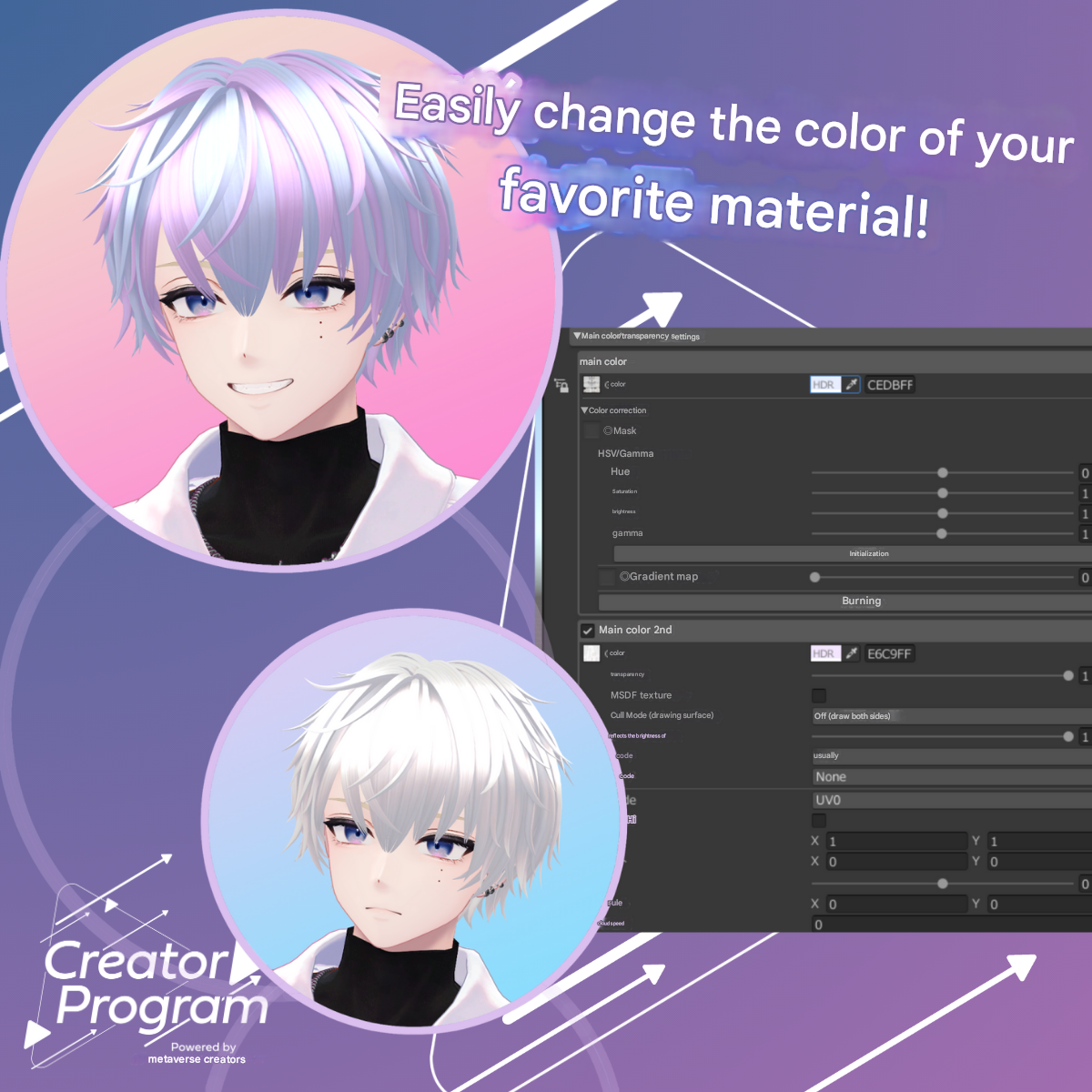Luminous Hair (Easy Color Change)