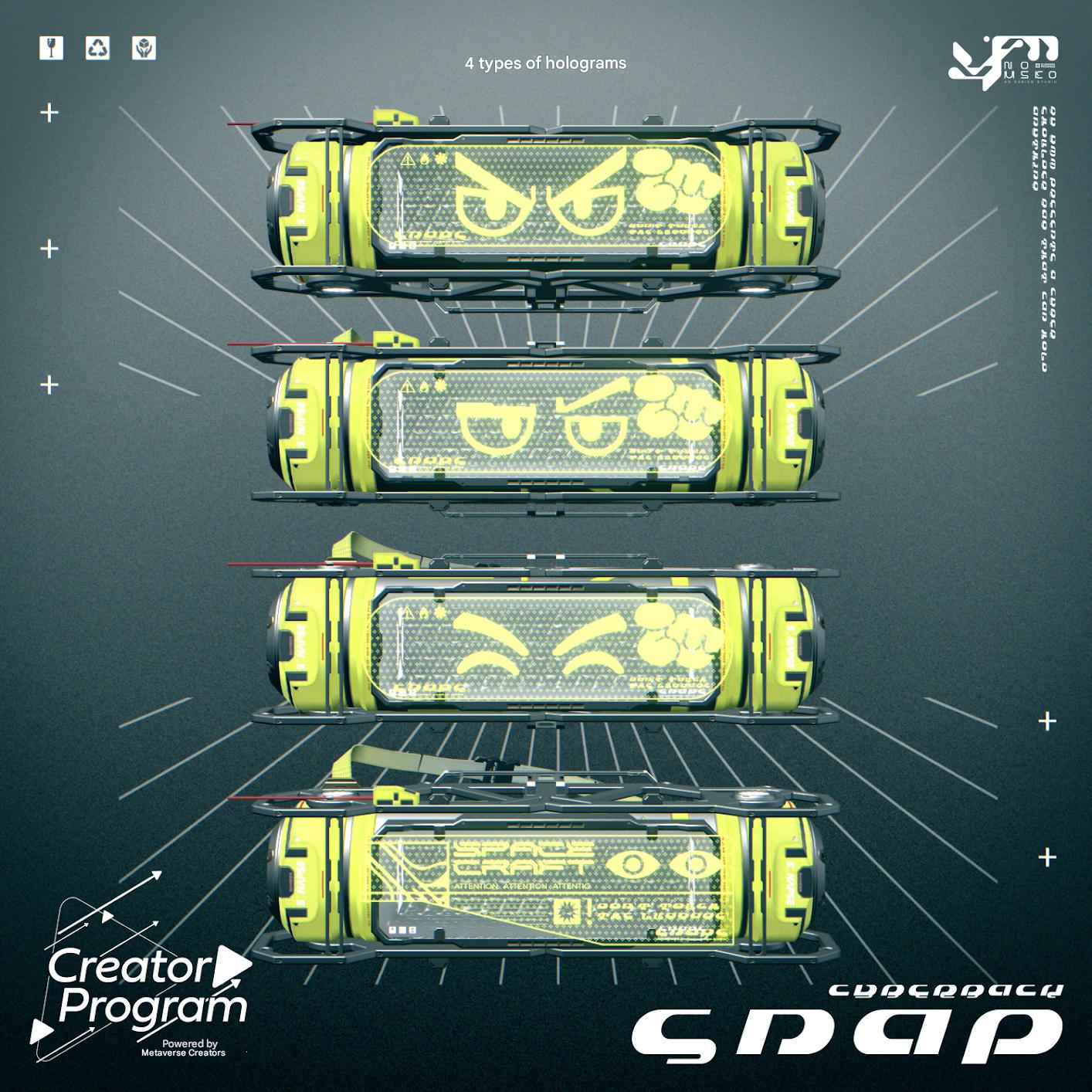 "Snap" Cyber Holo Shoulder Bag (Gimmicky Avatar Accessory)