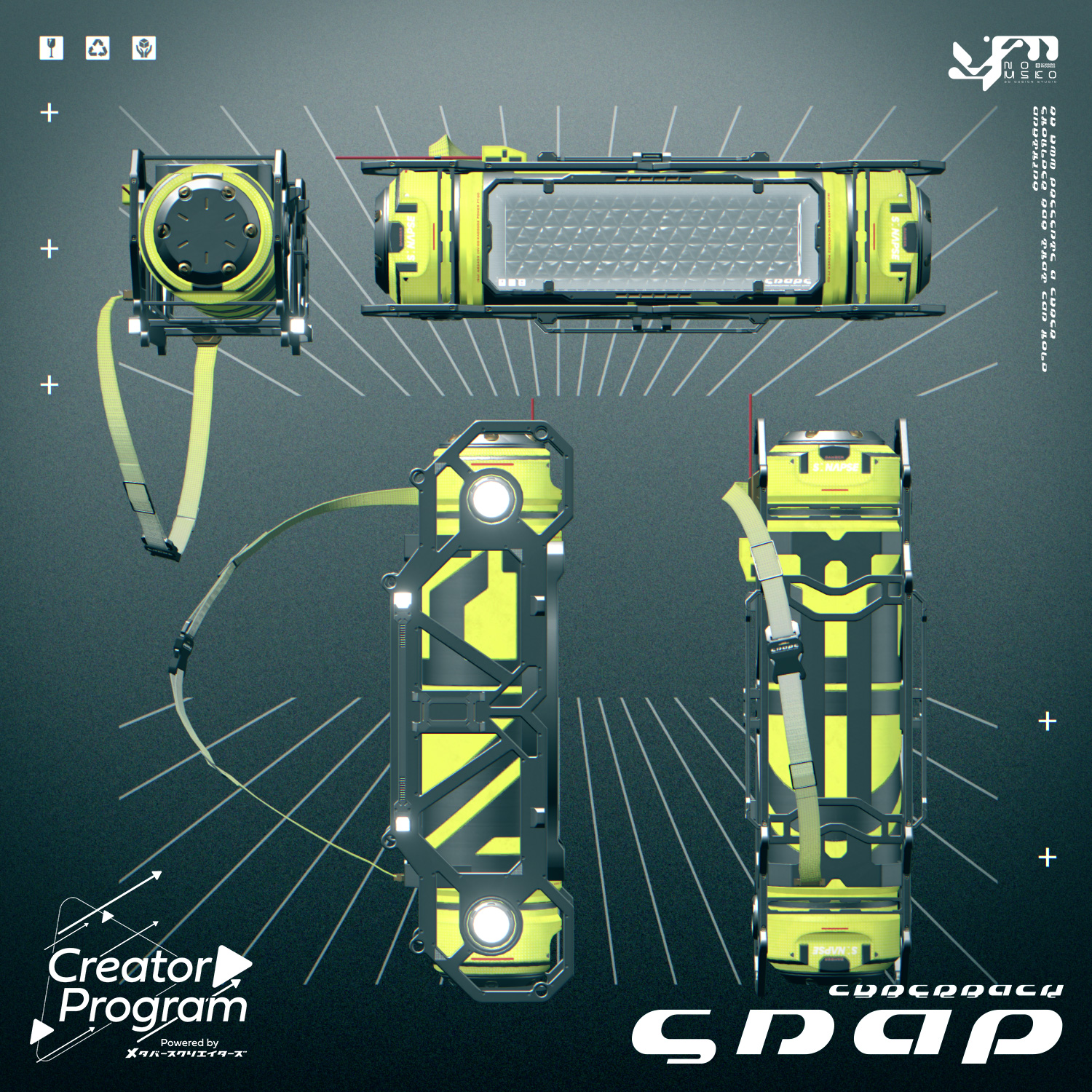"Snap" Cyber Holo Shoulder Bag (Gimmicky Avatar Accessory)