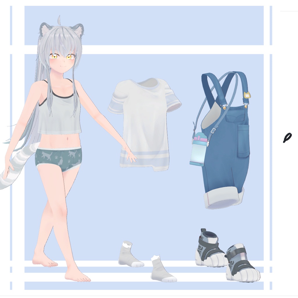 Hyakko the Tiger-boy (PC/Quest-compatible Avatar)