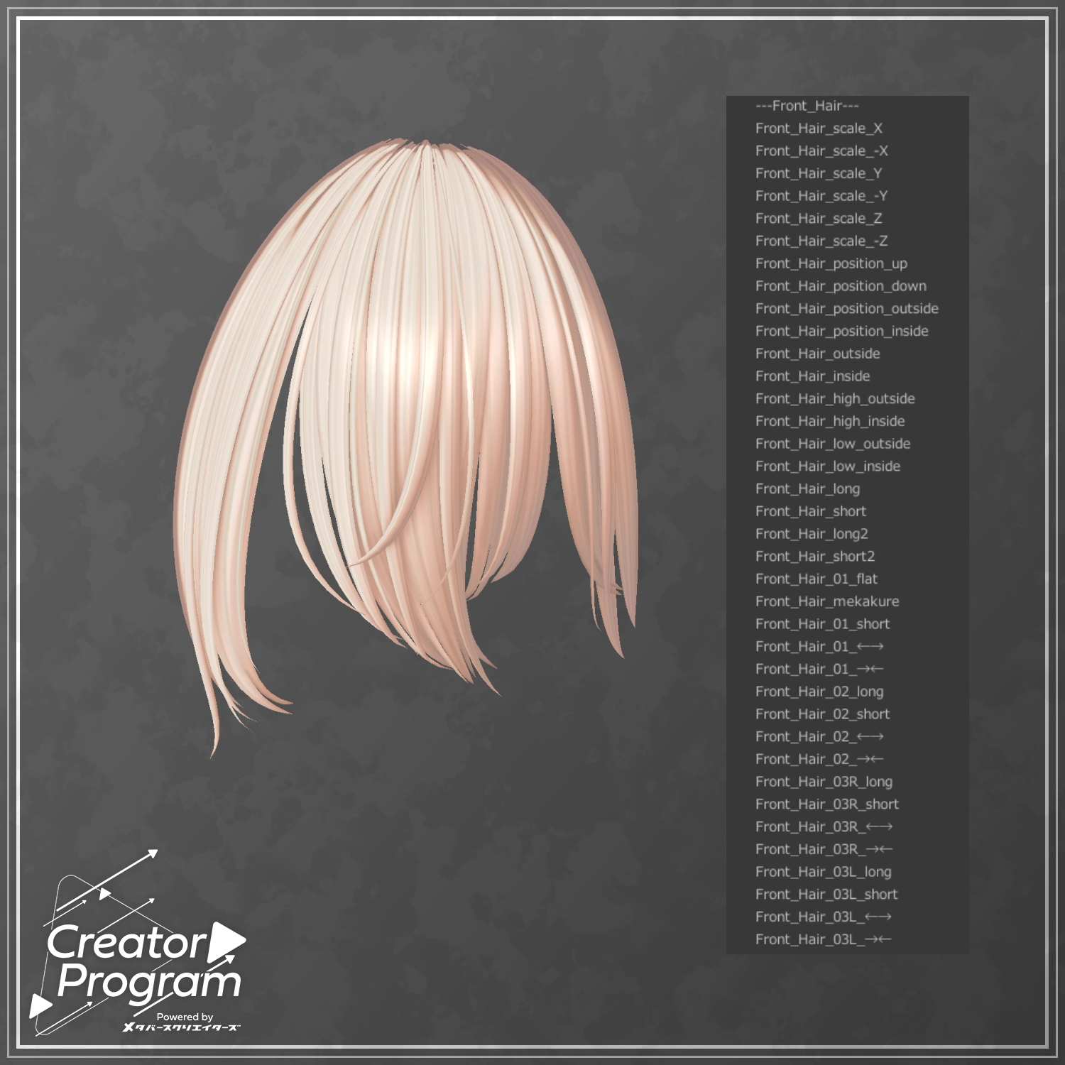 Hardi_Charme (Asym Half-Up Hair)