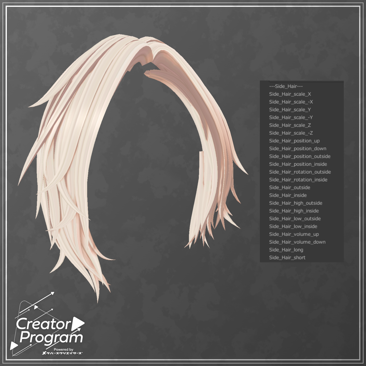 Hardi_Charme (Asym Half-Up Hair)