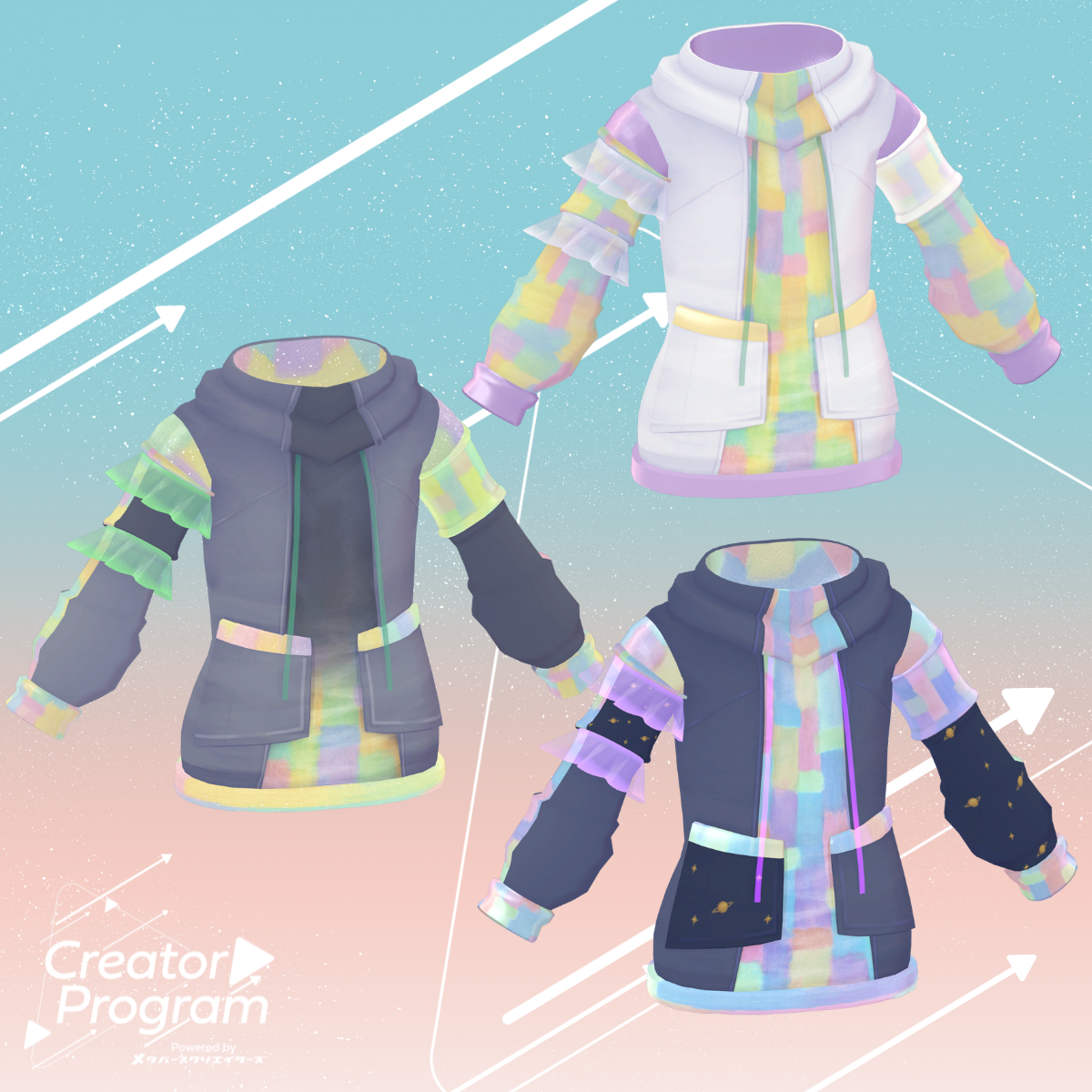 UrarakaPatchwork Hoodie (Four Color Variations included!)
