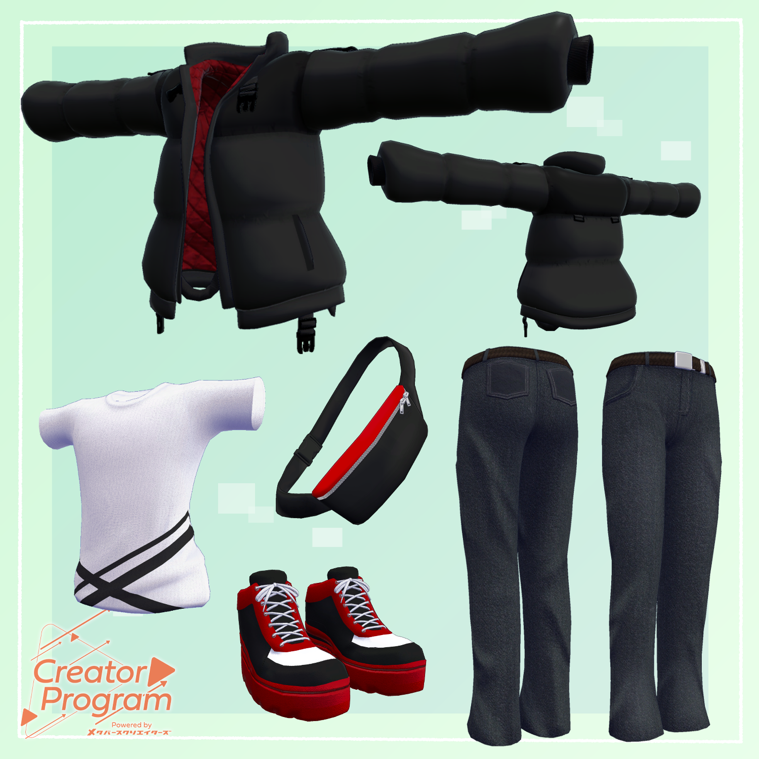 Fluffy Down Jacket Set / CP5