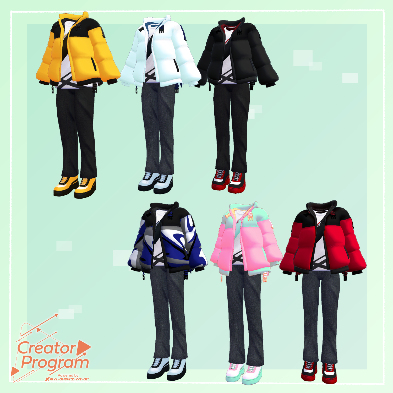 Fluffy Down Jacket Set / CP5