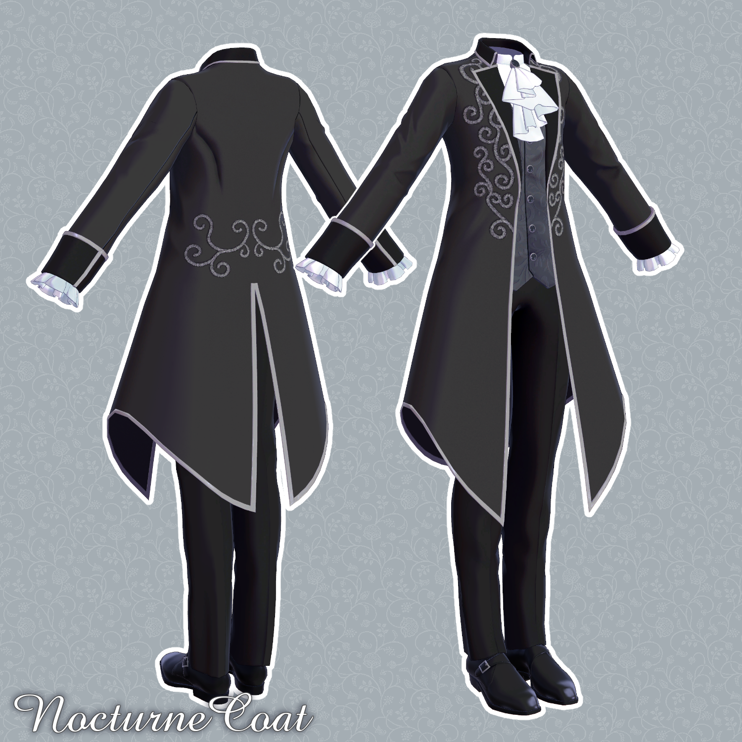 NocturneCoat - VRChat Men's Clothing / CP1