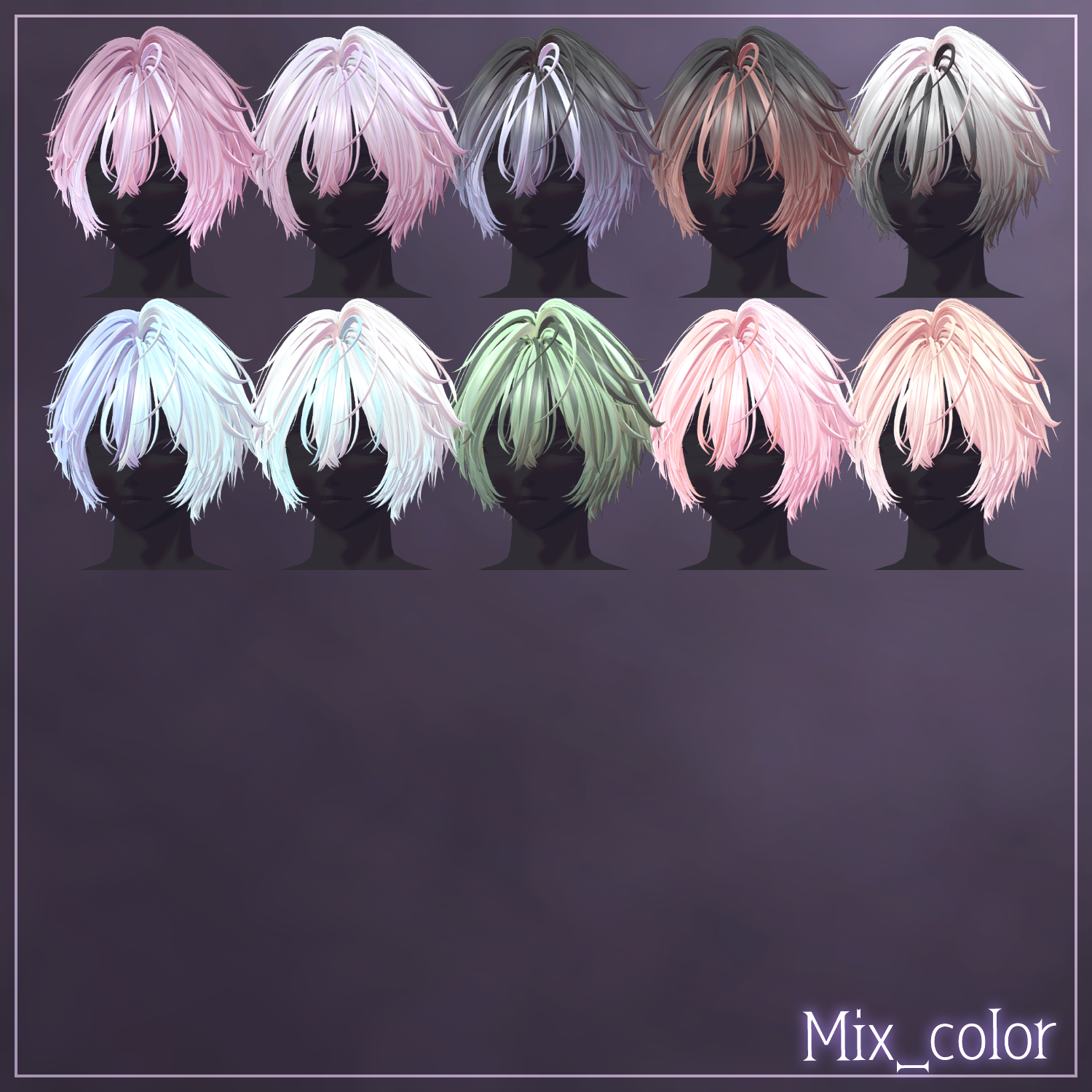 chiaro di luna - VRChat Hair  / CP14