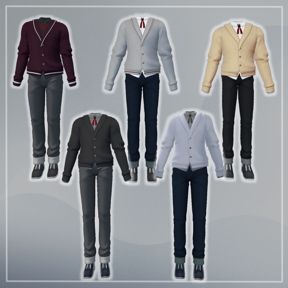 Cardigan UrbanKnit - VRChat Men's Clothing / CP5